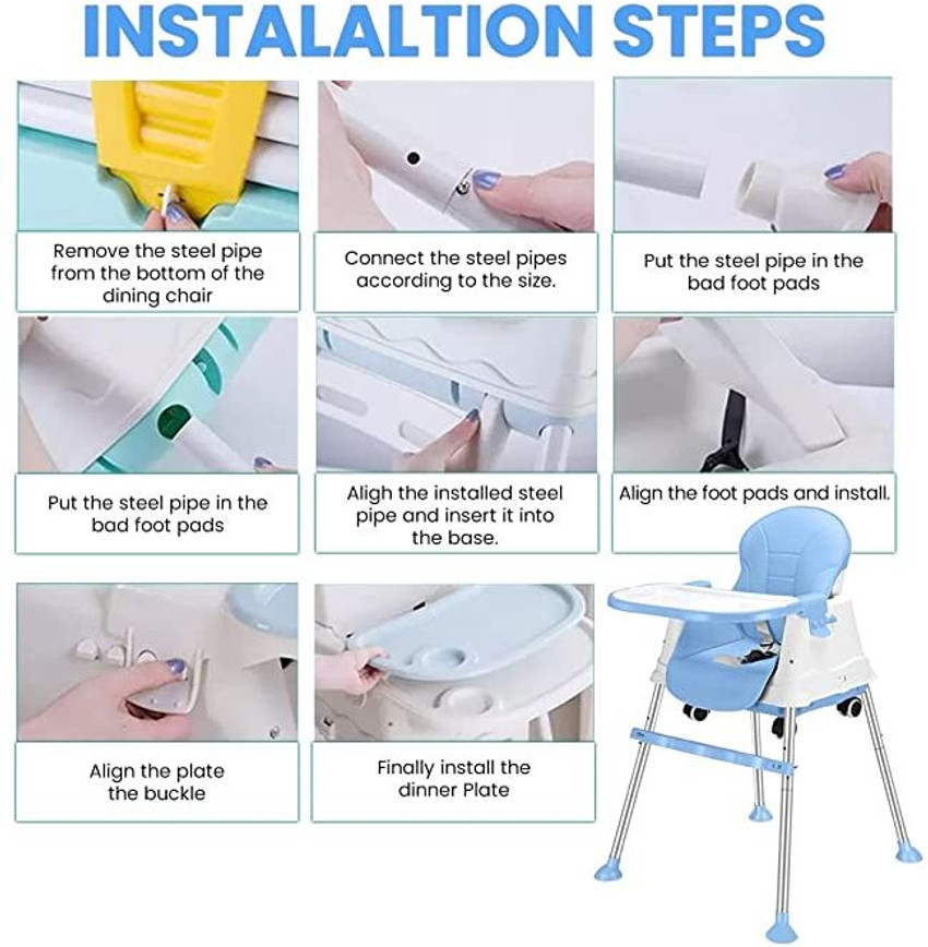 High chair with removable tray insert on sale