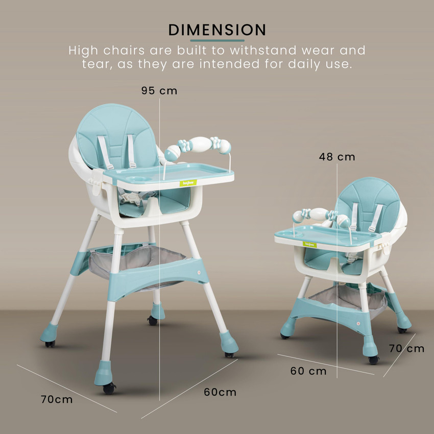 baybee 3 in 1 Baby High Chair for Kids Feeding with 3 Height Adjustable Booster Seat Buy Baby Care Products in India Flipkart