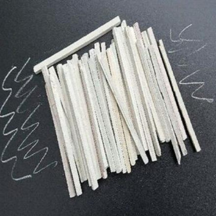 Chalk Pencil White Slate Pencils Natural Lime Stone Chalk Pencils 50 Pcs  Pencils
