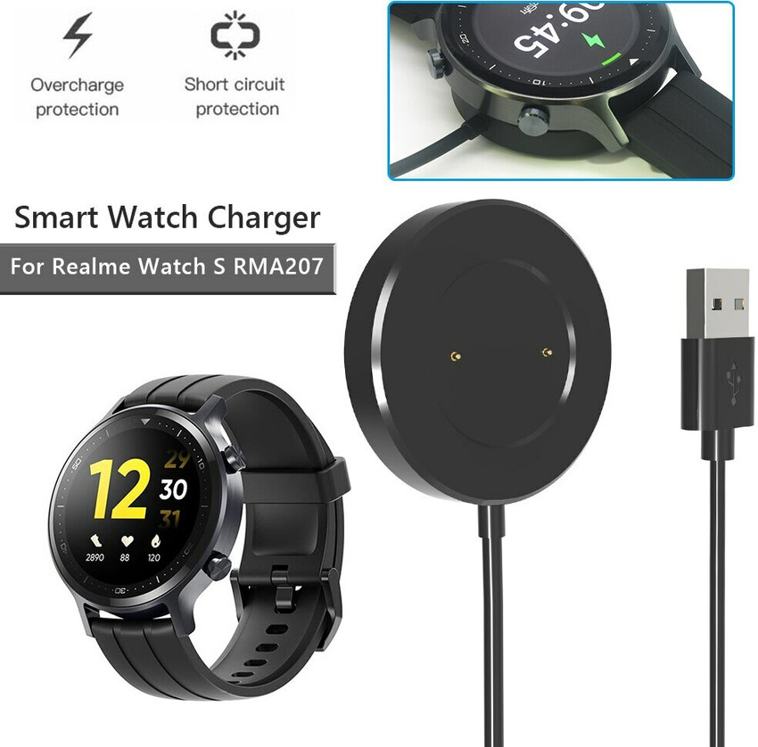 LESNER Charging Dock Compatible with Realme Watch S RMA207 Charger Black Charging Pad Charging Pad Price in India Buy LESNER Charging Dock Compatible with Realme Watch S RMA207 Charger Black Charging