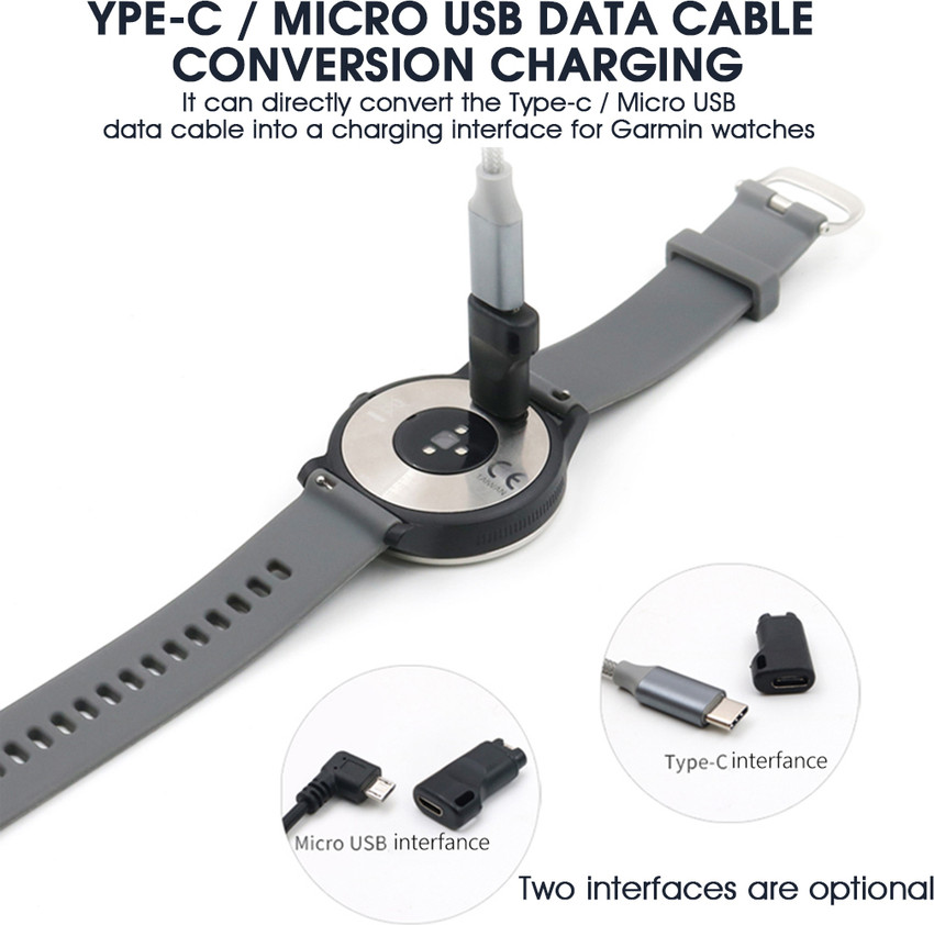 Zorbes Garmin Watch Charger to Type C Adapter Compatible with Garmin Fenix Charging Pad Price in India Buy Zorbes Garmin Watch Charger to Type C Adapter Compatible with Garmin Fenix Charging