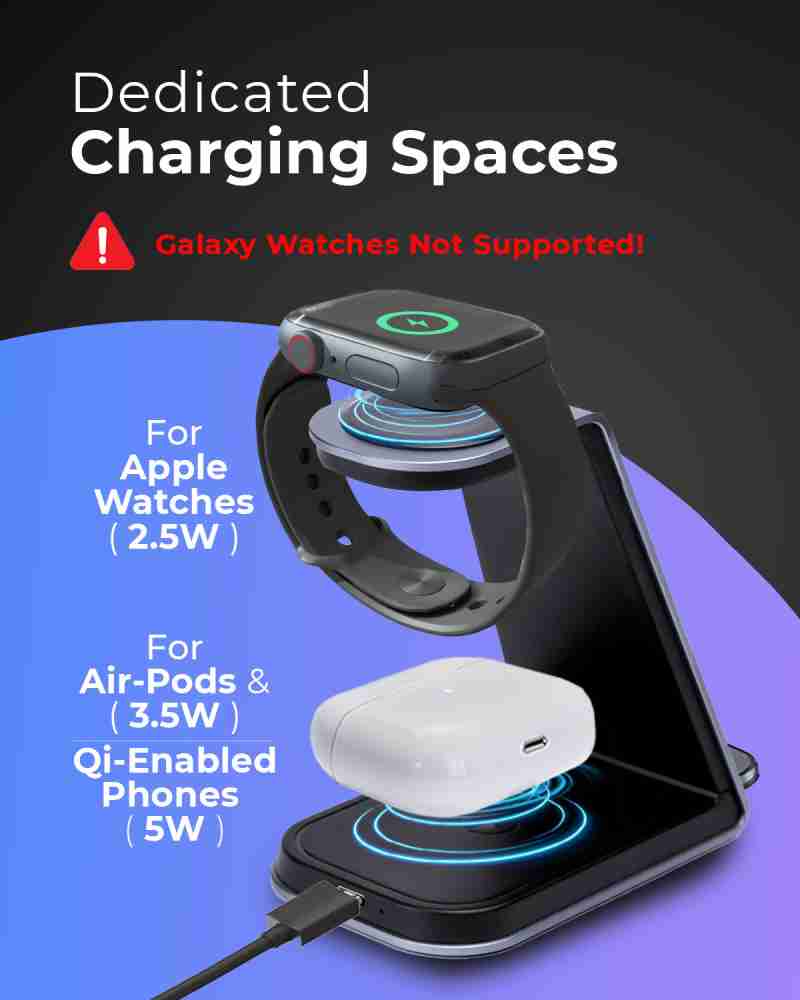 3 in 1 discount aluminum charging station