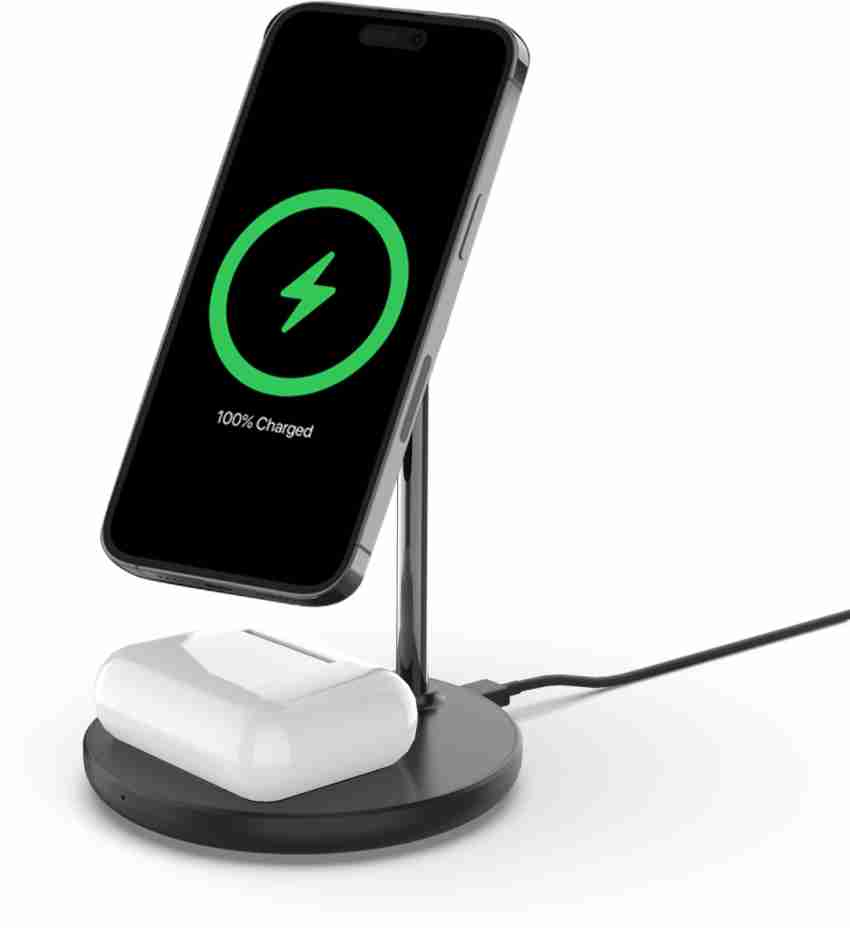 Aluminium Alloy in Magnetic Wireless Charging Station for Multiple Devices,15W Fast Wireless Charger Compatible with Magsafe for iPhone 14 13 12 P
