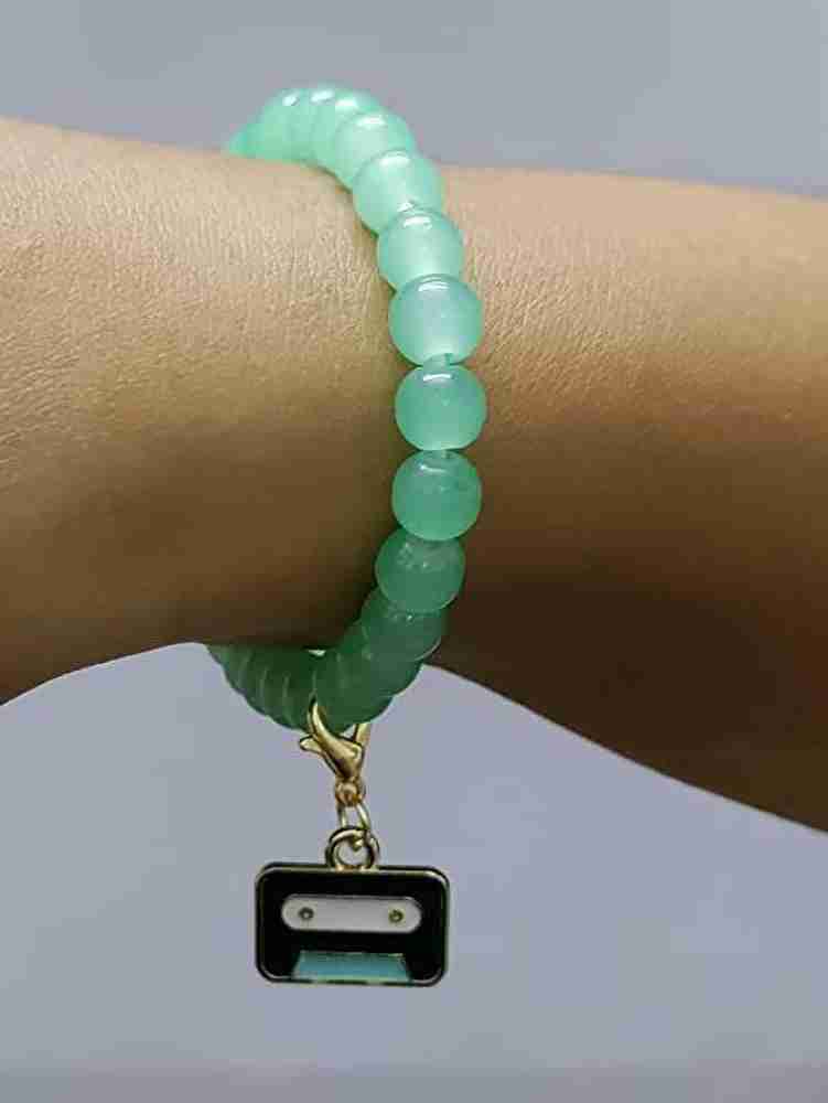 Green bead bracelet online