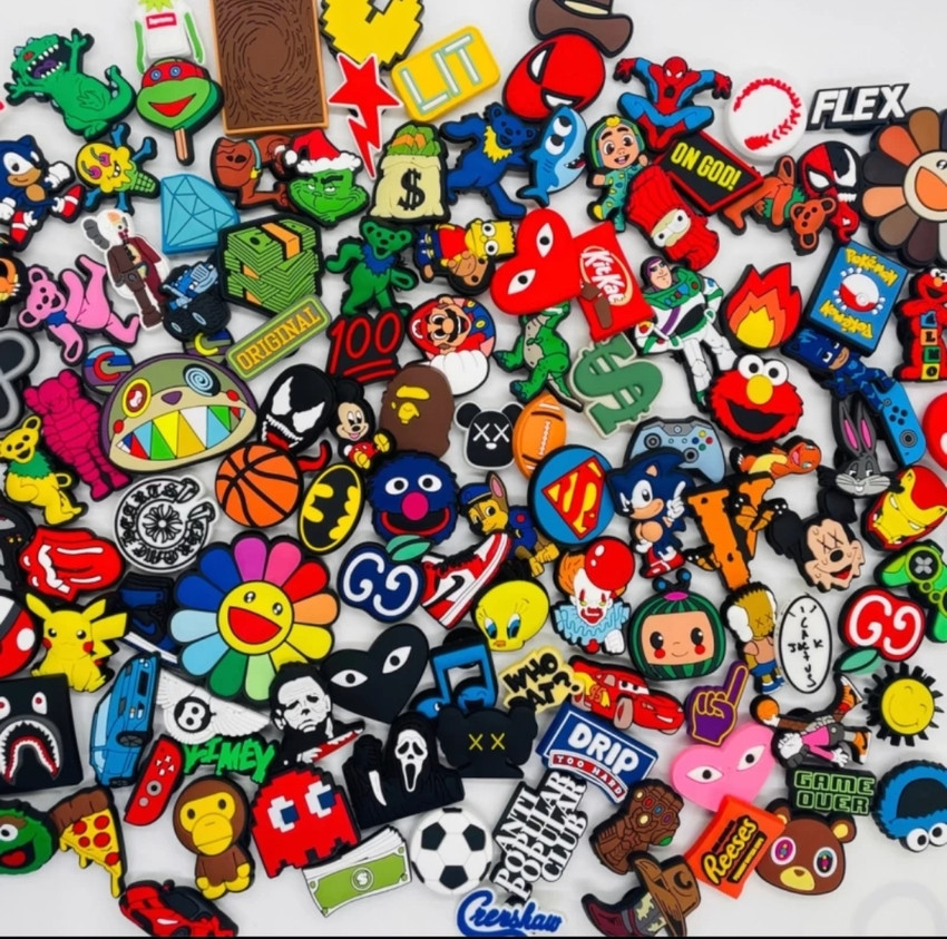 Jibbitz Pack Of 12 Random Rubber Charm Rubber Shoe Charm Price in India Buy Jibbitz Pack Of 12 Random Rubber Charm Rubber Shoe Charm Online at Best Prices in India Flipkart