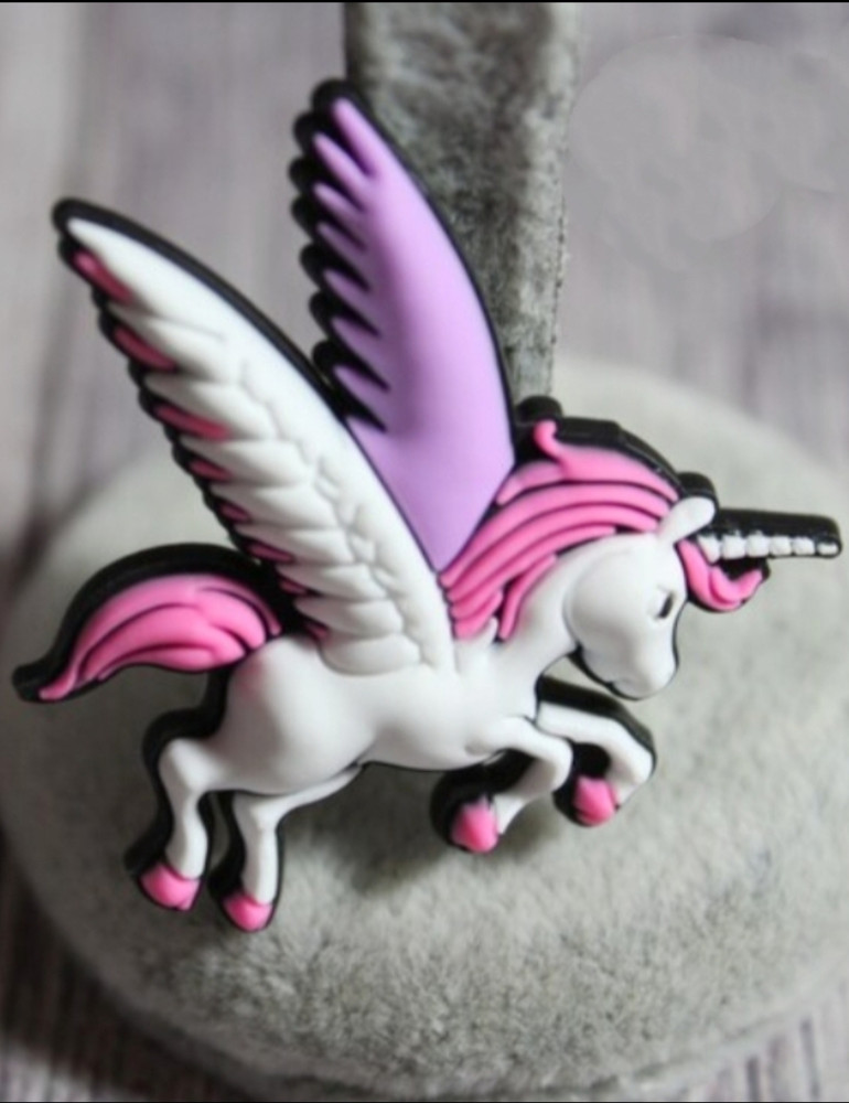 Jibbitz Flying unicorn Rubber Shoe Charm