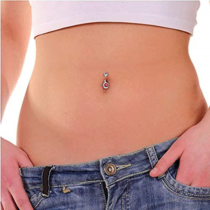 Shield plus Belly Button Piercing Studs Colorful Diamond Stainless Steel Charm Set Price in India Buy Shield plus Belly Button Piercing Studs Colorful Diamond Stainless Steel Charm Set Online at Best