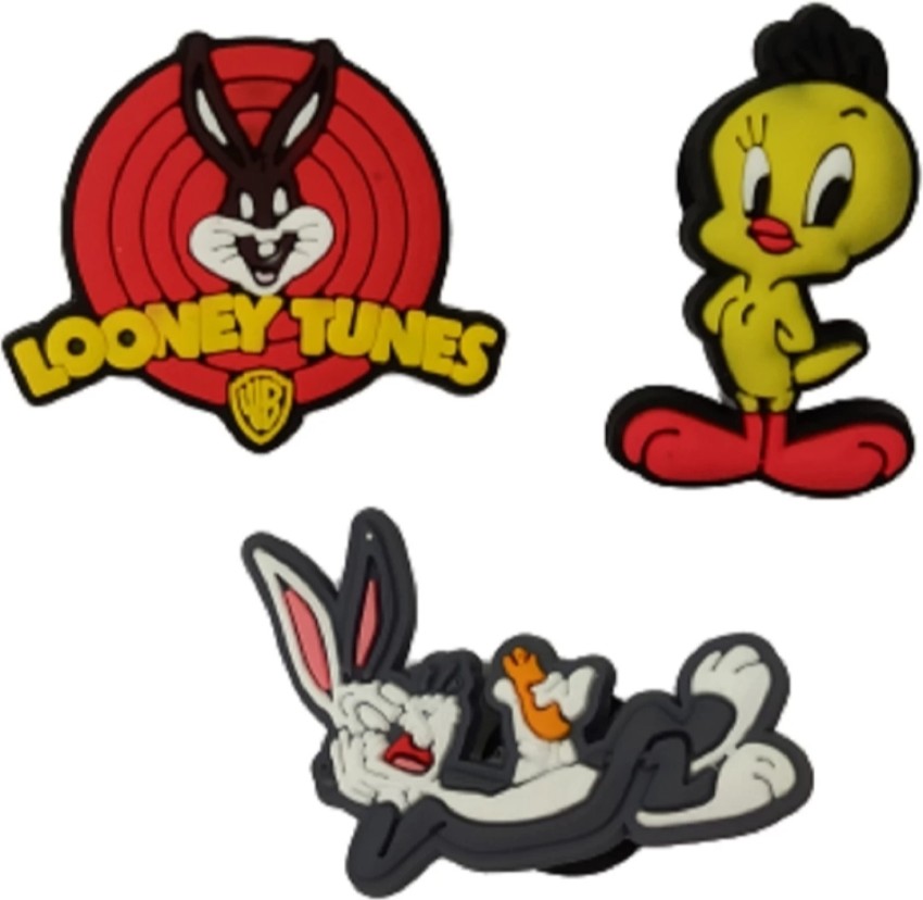 Jibbitz Pack Of 3 Looney Tunes Charm Rubber Shoe Charm Price in