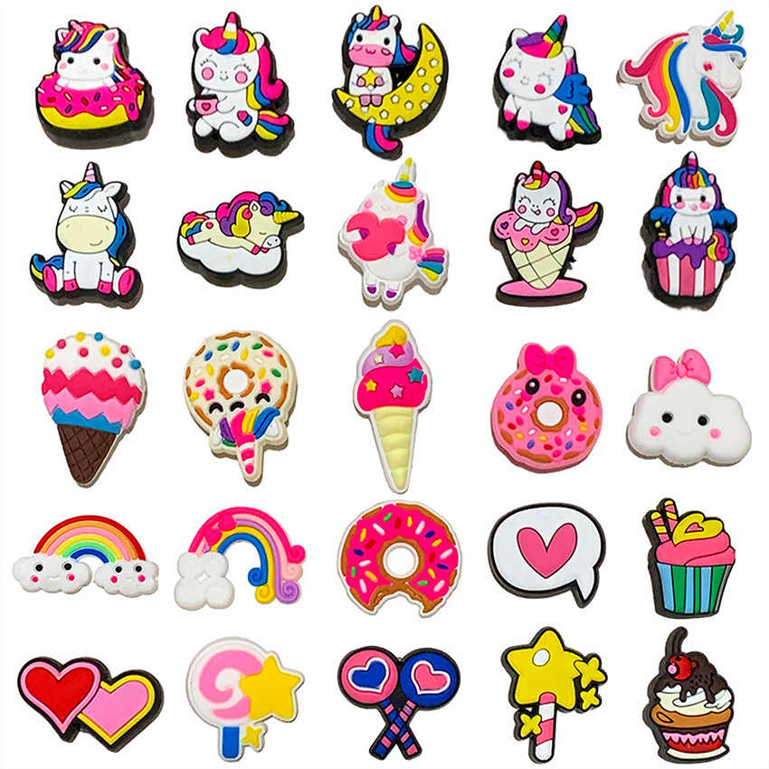 PALAY Unicorn Shoe Decoration Charms for Clogs Sandals Cute Rainbow Shoe Accessories Silicone Charm Set Price in India Buy PALAY Unicorn Shoe Decoration Charms for Clogs Sandals Cute Rainbow Shoe Acce...