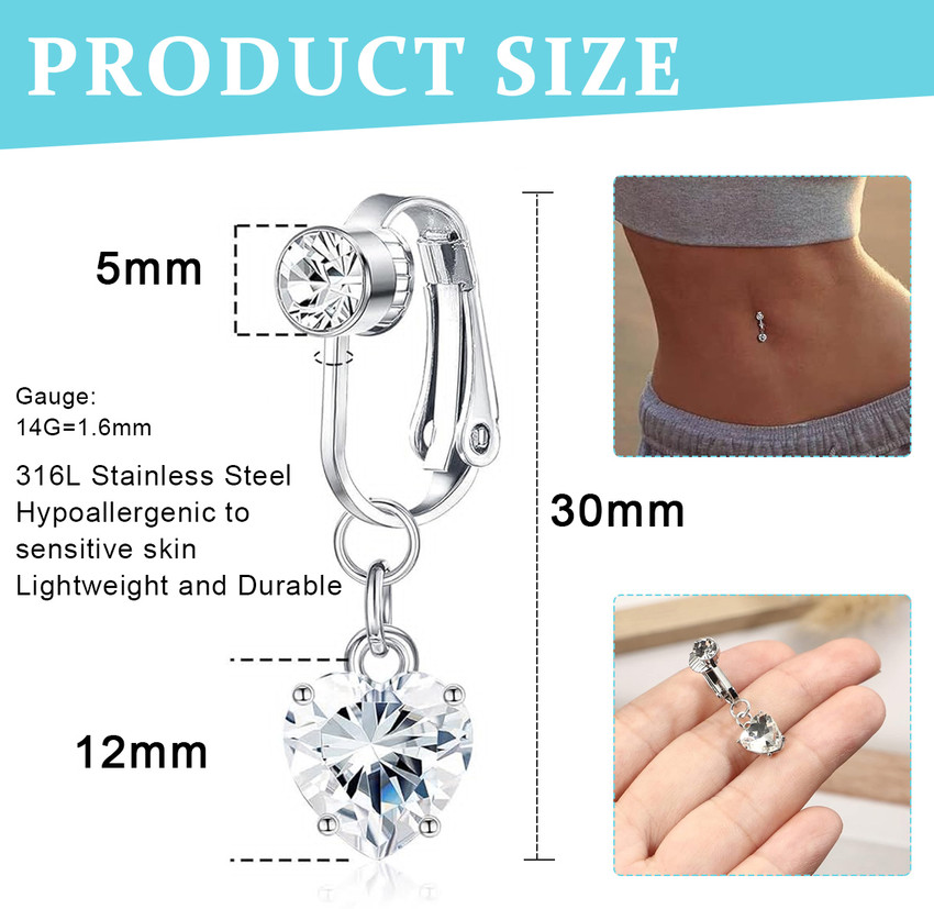 Temporary belly button ring shop