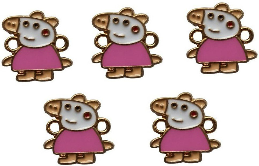 MOREL 5 PCS PEPPA PIG CARTOON PENDANT CHARM FOR KEY CHAIN EARRING NECKLACES BRACELET Metal Charm Set Price in India Buy MOREL 5 PCS PEPPA PIG CARTOON PENDANT CHARM FOR KEY