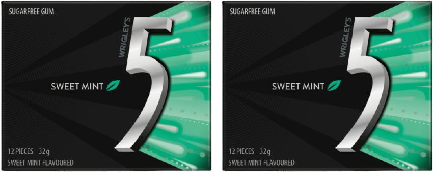 Wrigleys 5Gum Suger Free Sweet Mint Rush Chewing Gum Price in