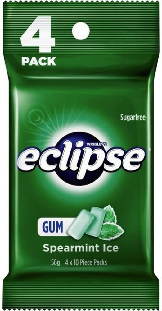 Wrigley's Eclipse Sugarfree Gum, Spearmint - 18 pieces pack