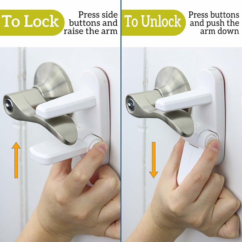 1/3/5Pcs Door Lever Lock Home Kids Safety Door Handle Locks Baby Child  Anti-open New