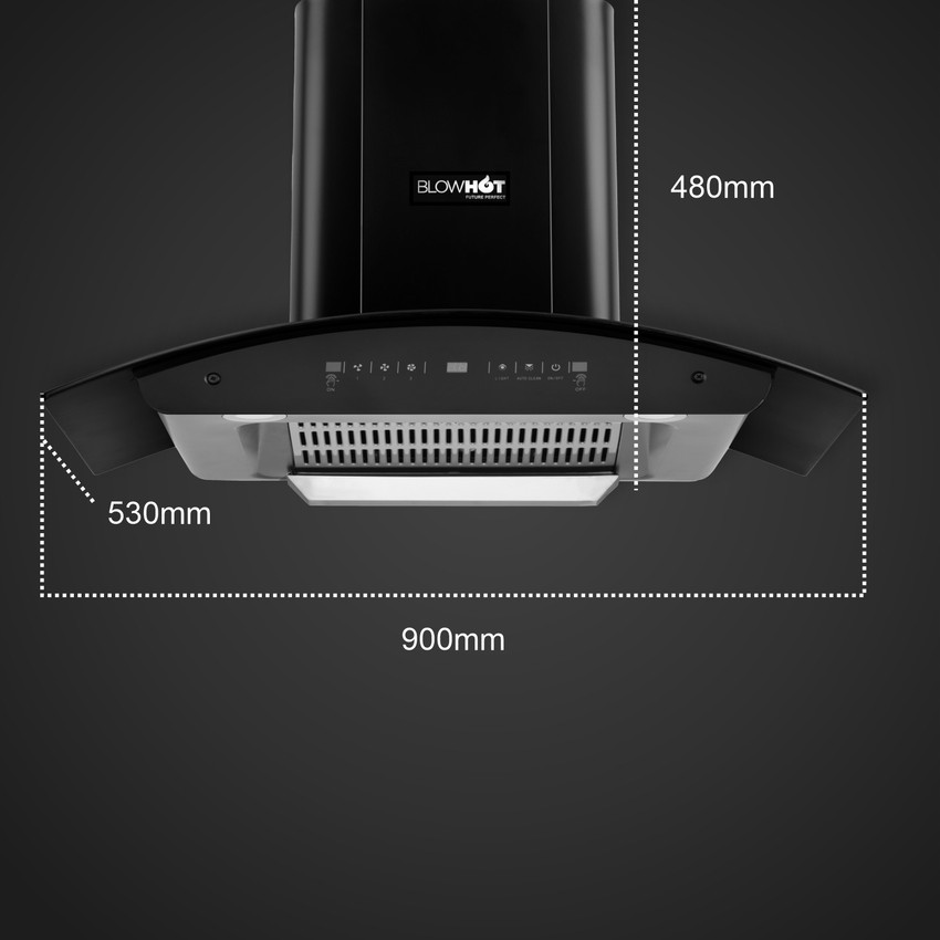 Blowhot chimney 90cm top