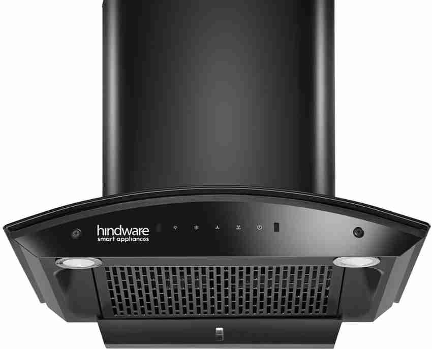 Hindware Divina 60 Cm Wall Mounted Chimney Filter less Auto Clean Wall Mounted Black 1250 CMH Chimney Price in India Buy Hindware Divina 60 Cm Wall Mounted Chimney Filter less