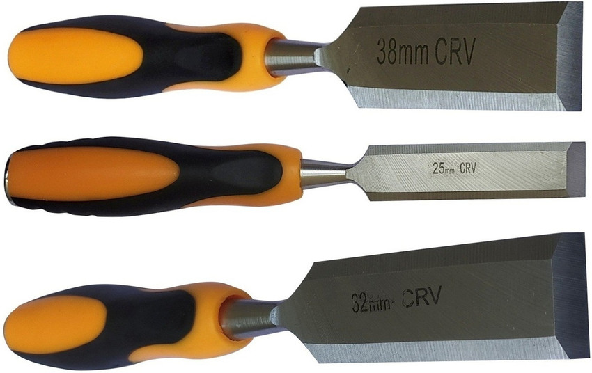 Inditrust New Heavy duty 3pc Wood Chisel set size 25MM 32 MM and