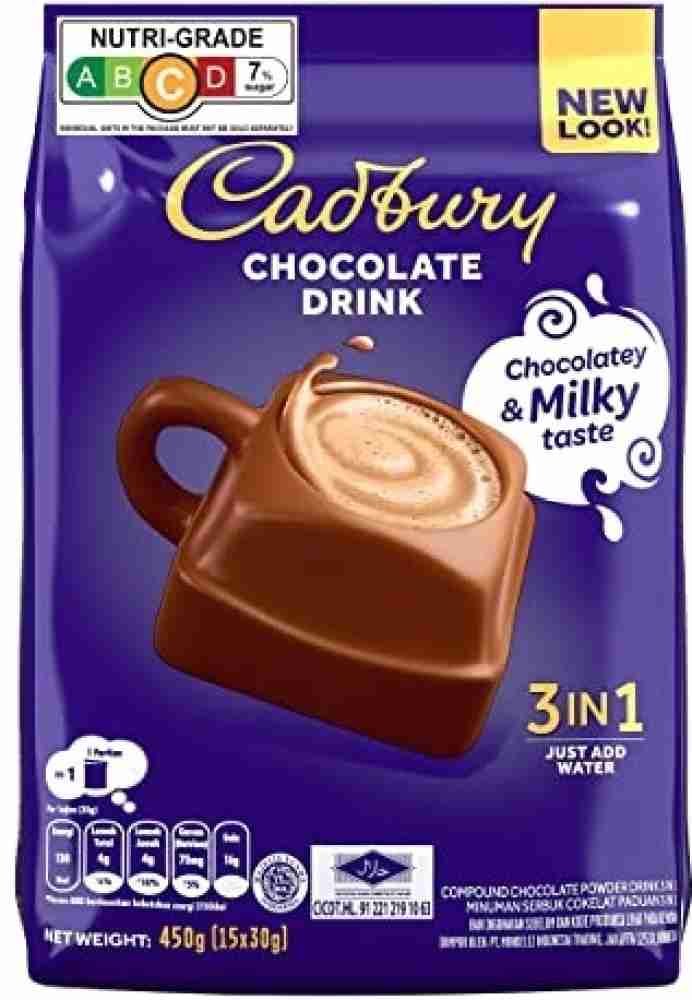 Cadbury 3 in 1 Hot Chocolate Drink Powder 15 Sachet Crackles