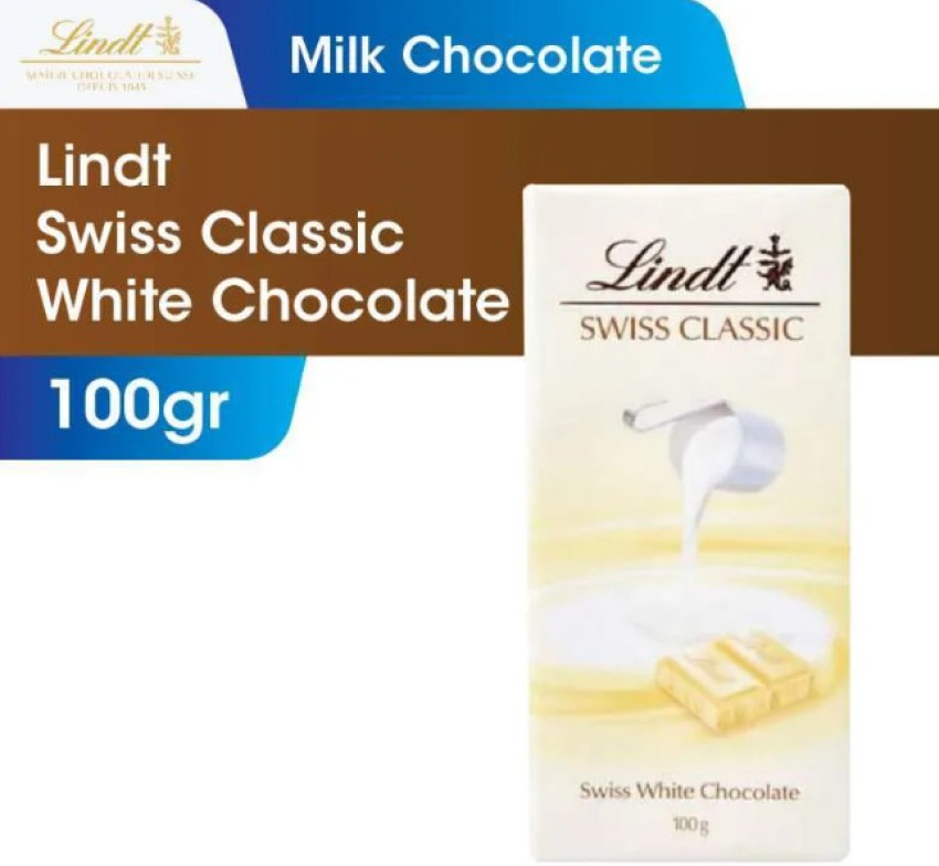 Lindt SWISS CLASSIC White Chocolate Bar, 100g