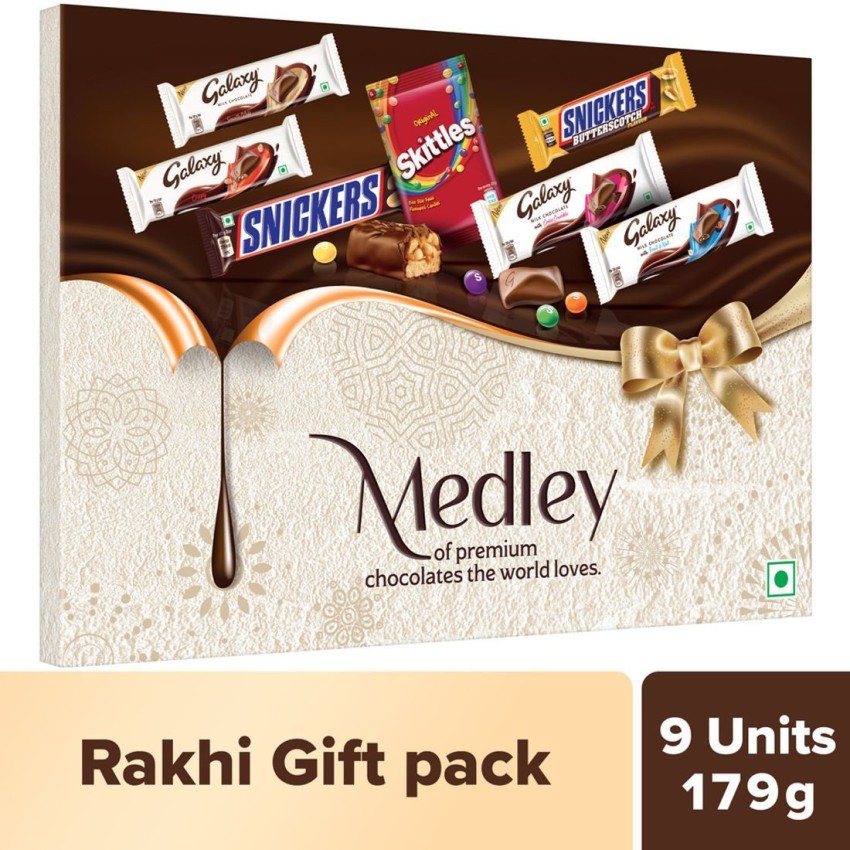 MEDLEY Premium Chocolates Gift Pack Bars, Crackles Price in