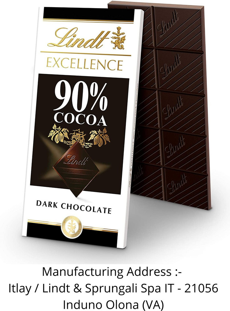 LINDT Excellence 90 Cocoa Dark Chocolate IMPORTED FROM
