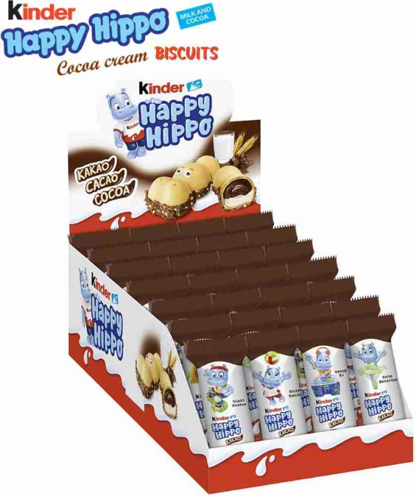 Kinder Chocolate Happy Hippo Milk & Cocoa/Milk & Hazelnut -SAME DAY DISPATCH