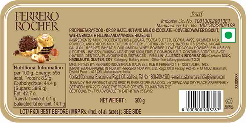 Ferrero rocher information new arrivals