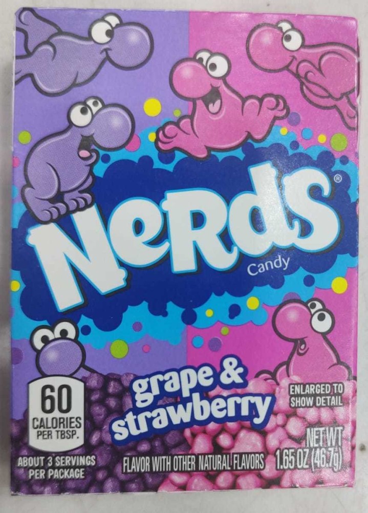 WONKA Nerds, Grape Strawberry (Case) 24x1.0 ea