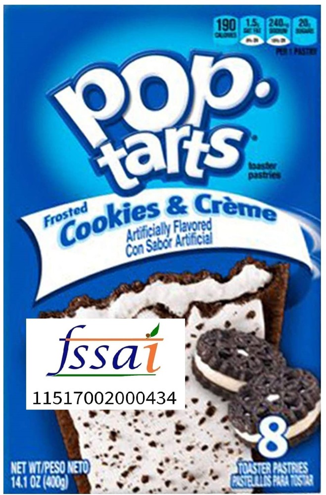 Buy Kellogg's Pop Tarts Frosted Cookies & Creme 384g
