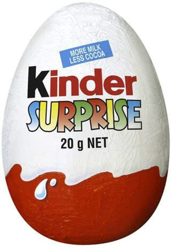 Kinder egg chocolate shop