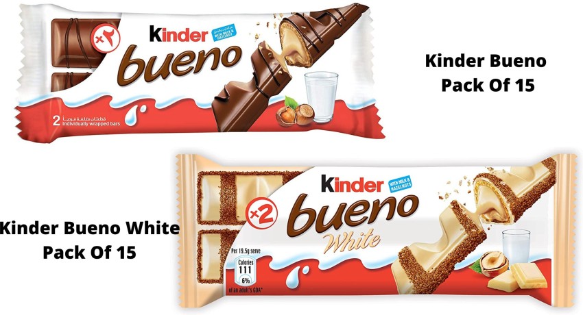 Kinder Bueno WHITE Hazelnut, pack of 30