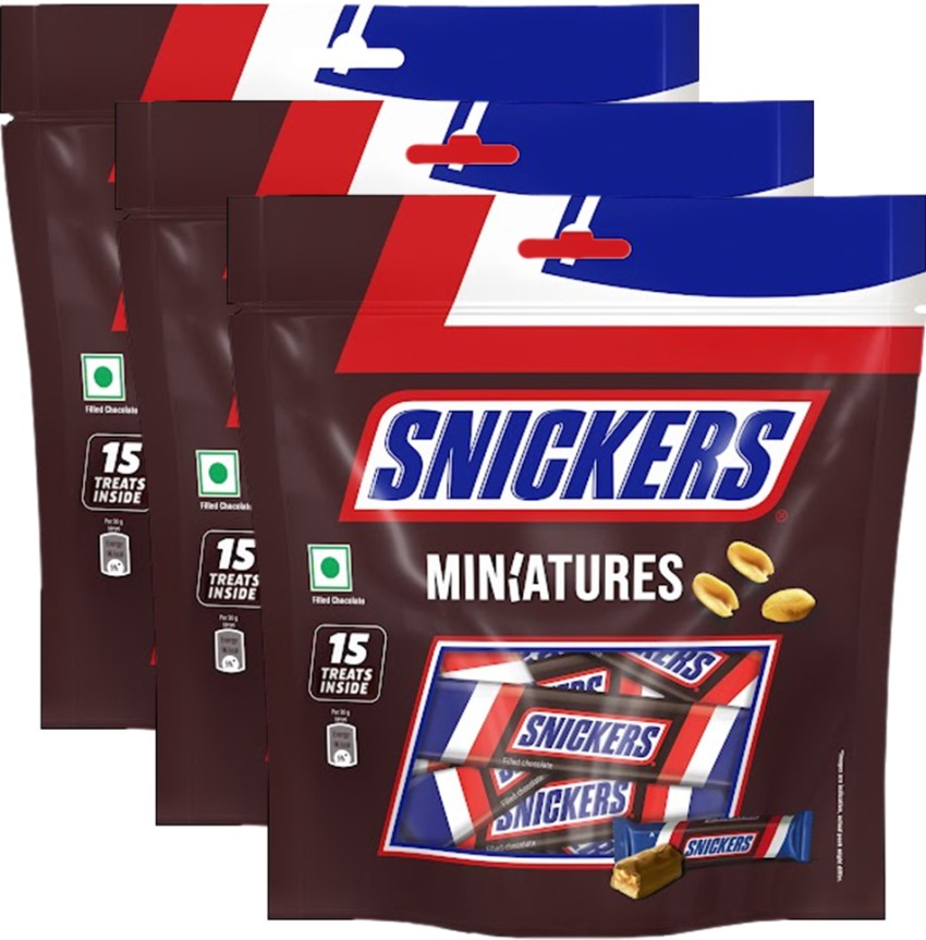 SNICKERS Mini Bar Milk Chocolate With Soft Nougat and Caramel Centre 12  Pieces (IMPORTED) Bites Price in India - Buy SNICKERS Mini Bar Milk  Chocolate With Soft Nougat and Caramel Centre 12