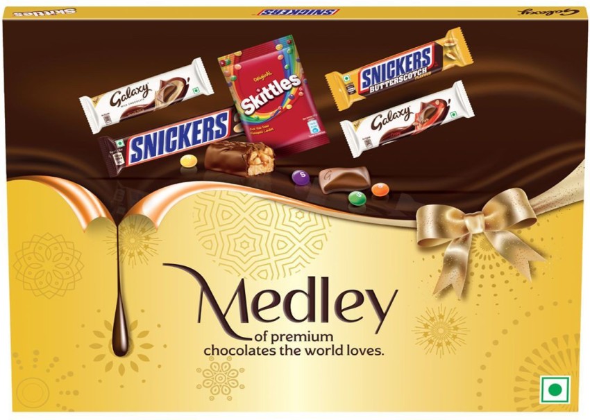 MEDLEY Premium Chocolates Gift Pack Bars, Crackles Price in India