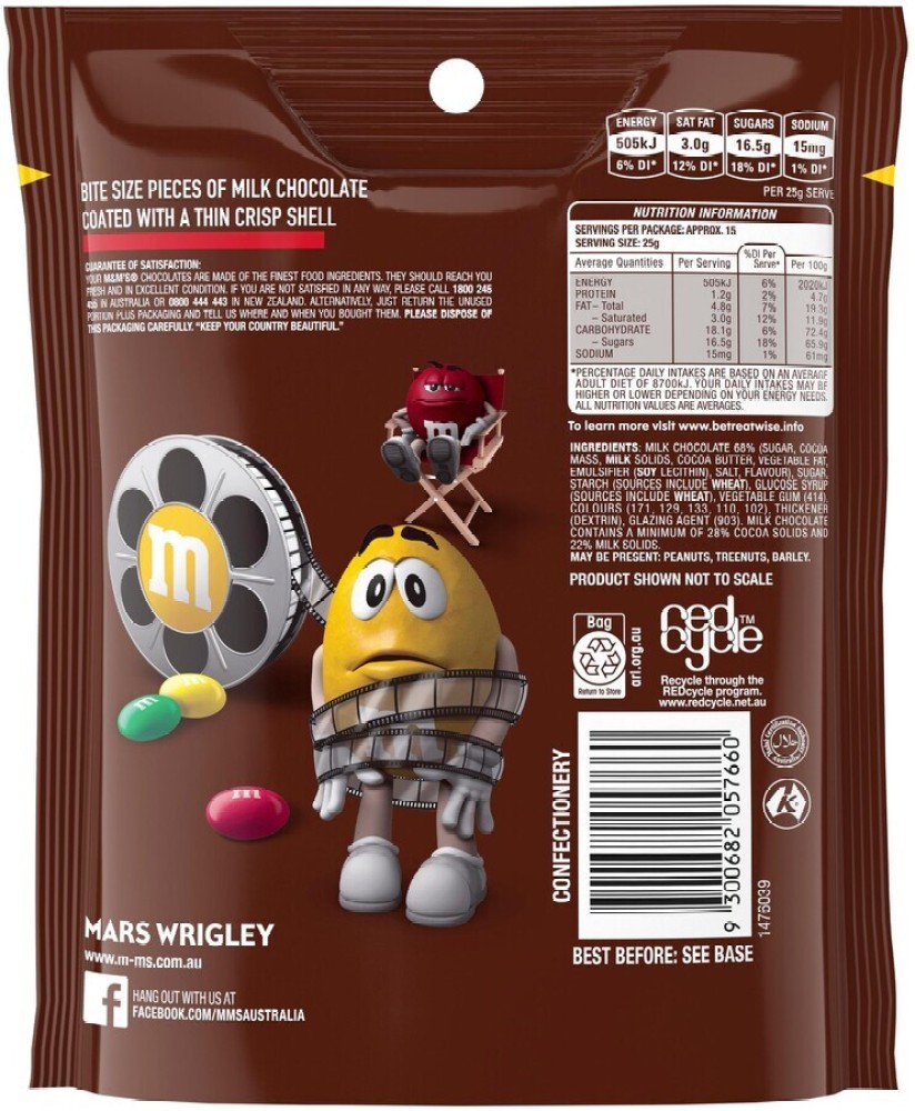 m&m's Crispy Chocolate in Sugar Shell Large Size Bites Price in India - Buy  m&m's Crispy Chocolate in Sugar Shell Large Size Bites online at