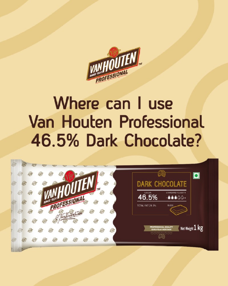 Van Houten 46% Dark Couverture: Premium Chocolate Delight