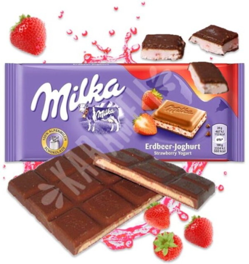 Milka Chocolate - Strawberry - 100g