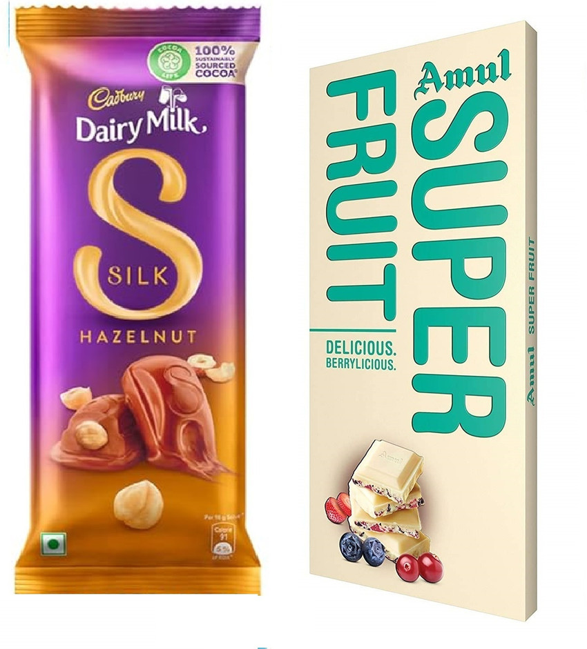 Cadbury Silk Hazelnut Super Fruit Chocolate Bars Price in India