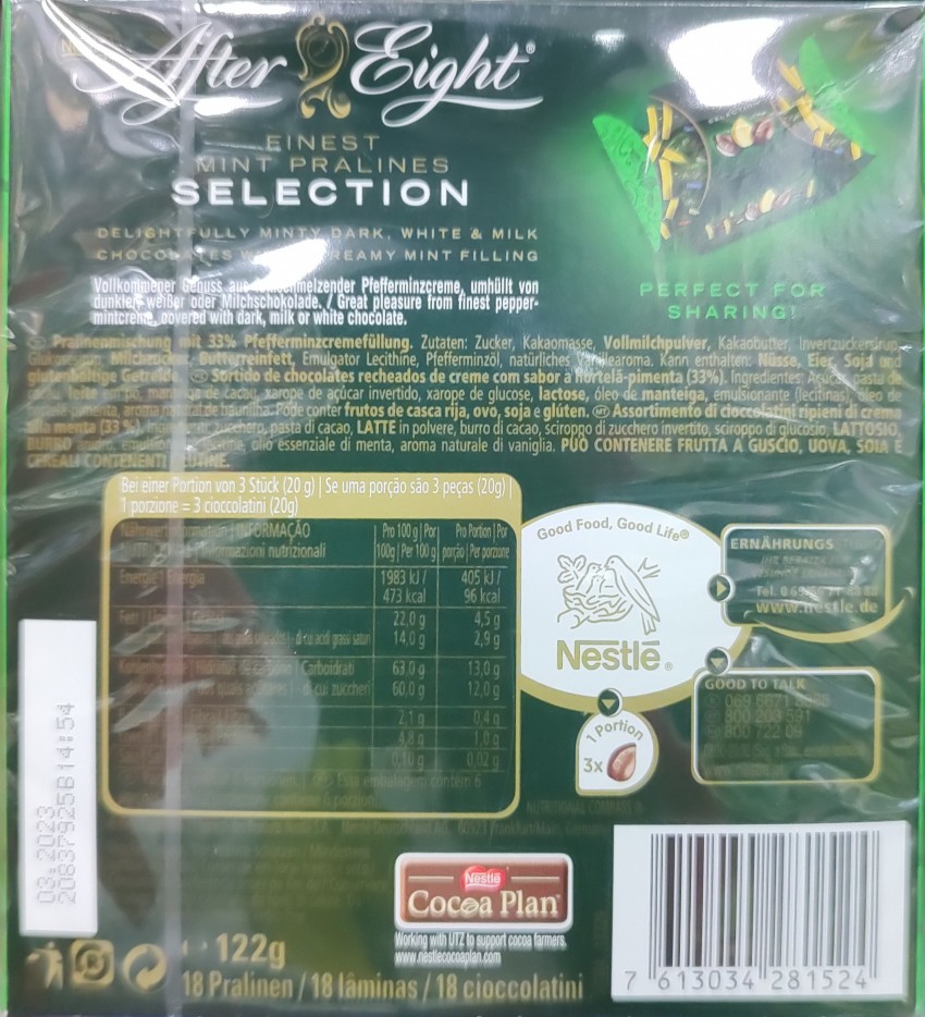 NESTLE After Eight Selection Dark White & Milk Chocolate with Peppermint  Bites Price in India - Buy NESTLE After Eight Selection Dark White & Milk  Chocolate with Peppermint Bites online at