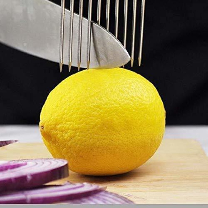 1pc Onion Slicer With Holder & Lemon Slicer, Vegetable Meat