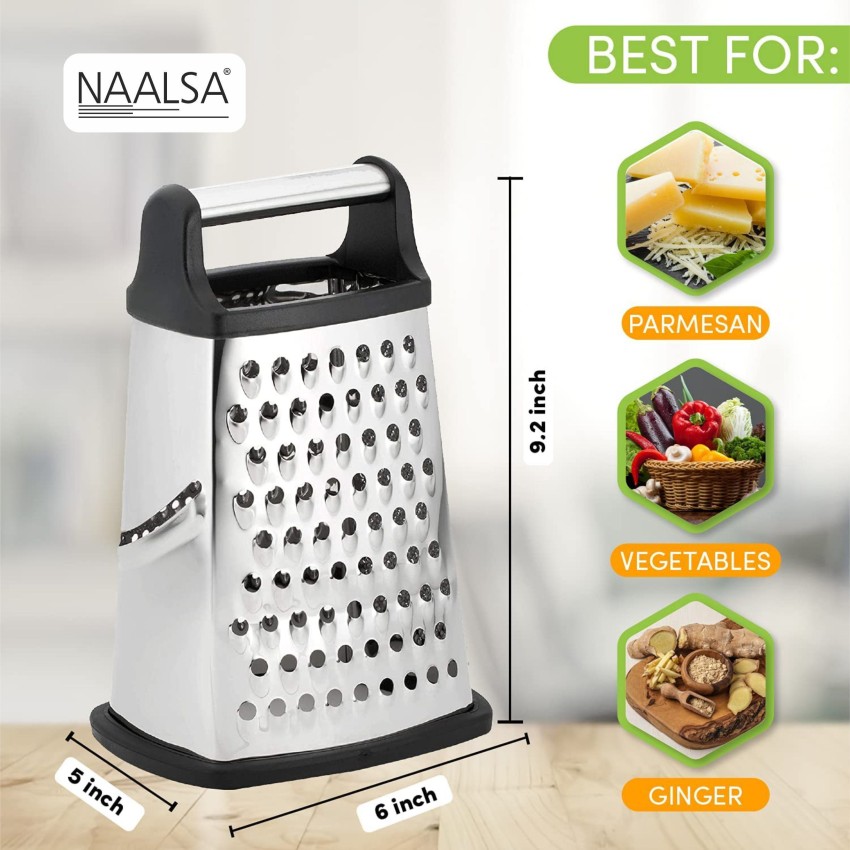 Buy NAALSA TOKYO 4 Side Steel Grater Vegetable Chopper Slicer