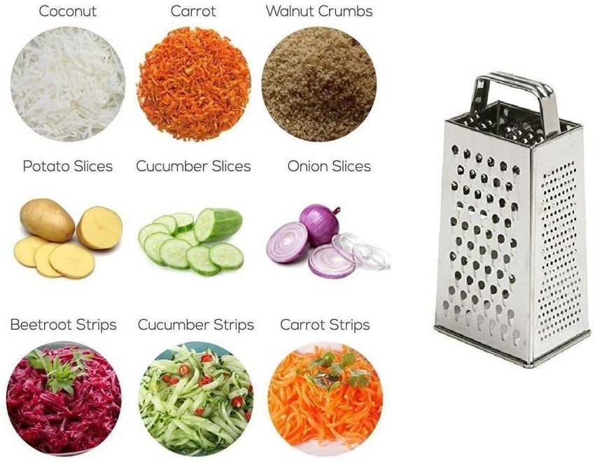 Stainless Steel Chopper / Chipser / Kaddukas/ Vegetable Grater Vegetable & Fruit  Grater & Slicer with a small