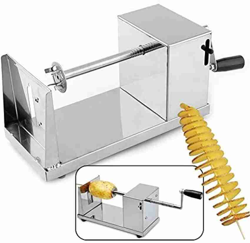 Stainless Steel Potato Slicer Cutter Machine Twister Curly Spiral French Fry