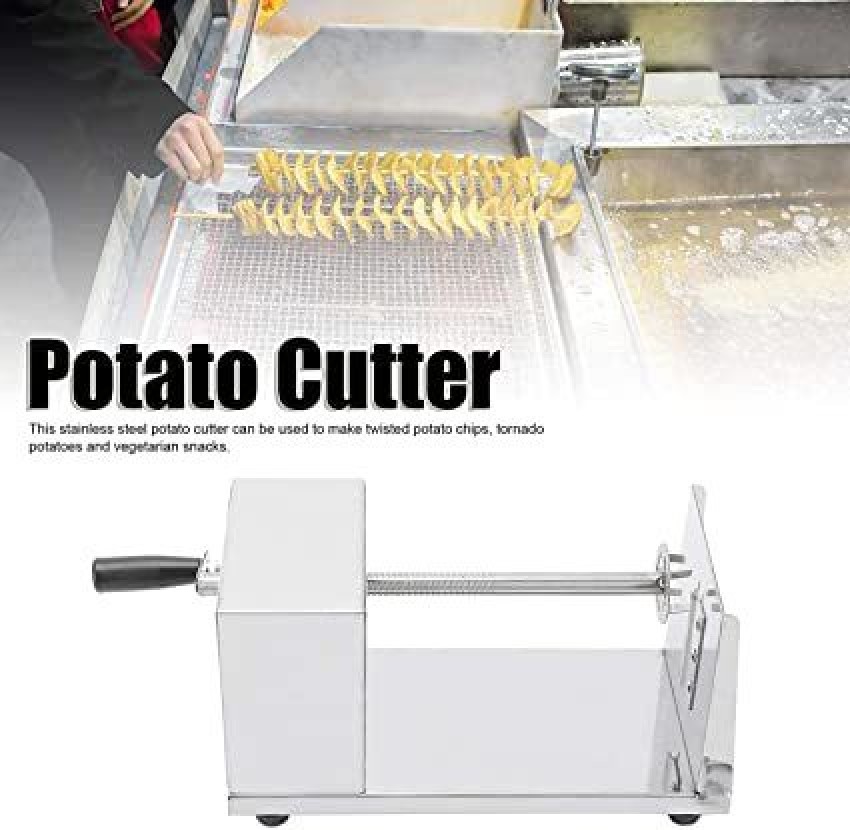 Satyam Kraft 1 Set Spiral Potato Cutter,Tornado Potato Spiral Cutter Slicer  Chips 4 Spits Tower Making Twist Shredder Potato Slicer