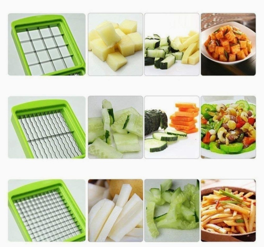 12pcs Multi Function Vegetable Chopper Cutter Carrots Potatoes Grater Set  Manual