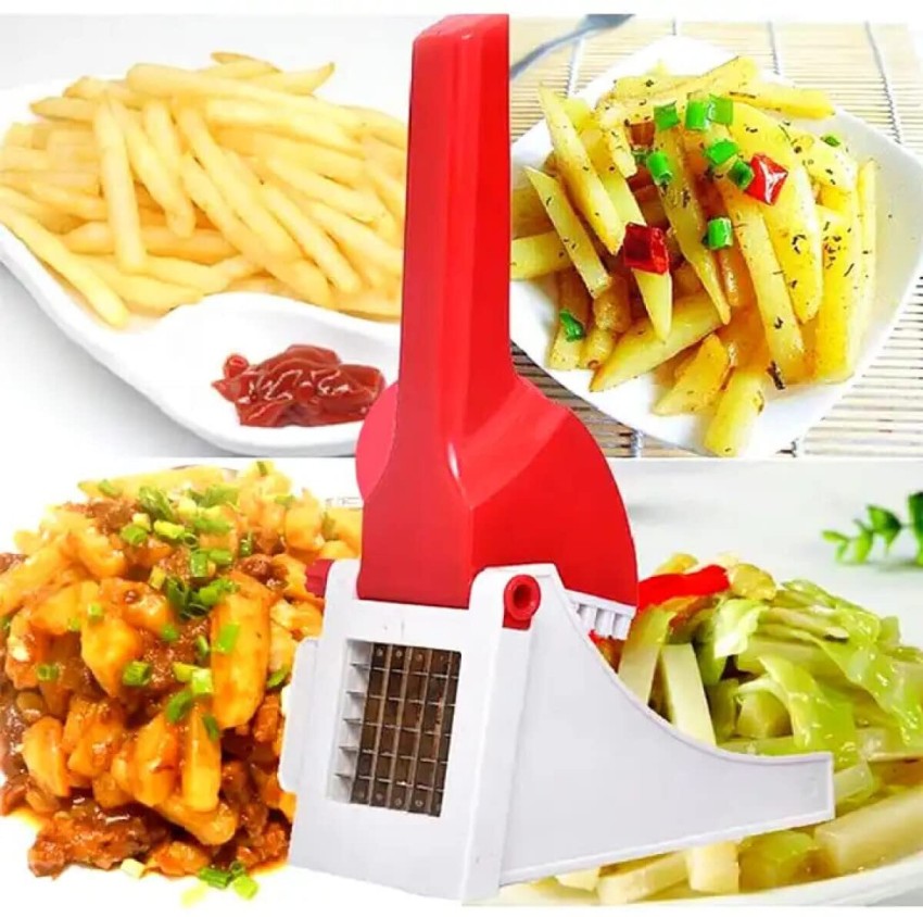 HASHONE Plastic French Fry Chipser, Potato Chipser/Potato Slicer Vegetable  & Fruit Chopper