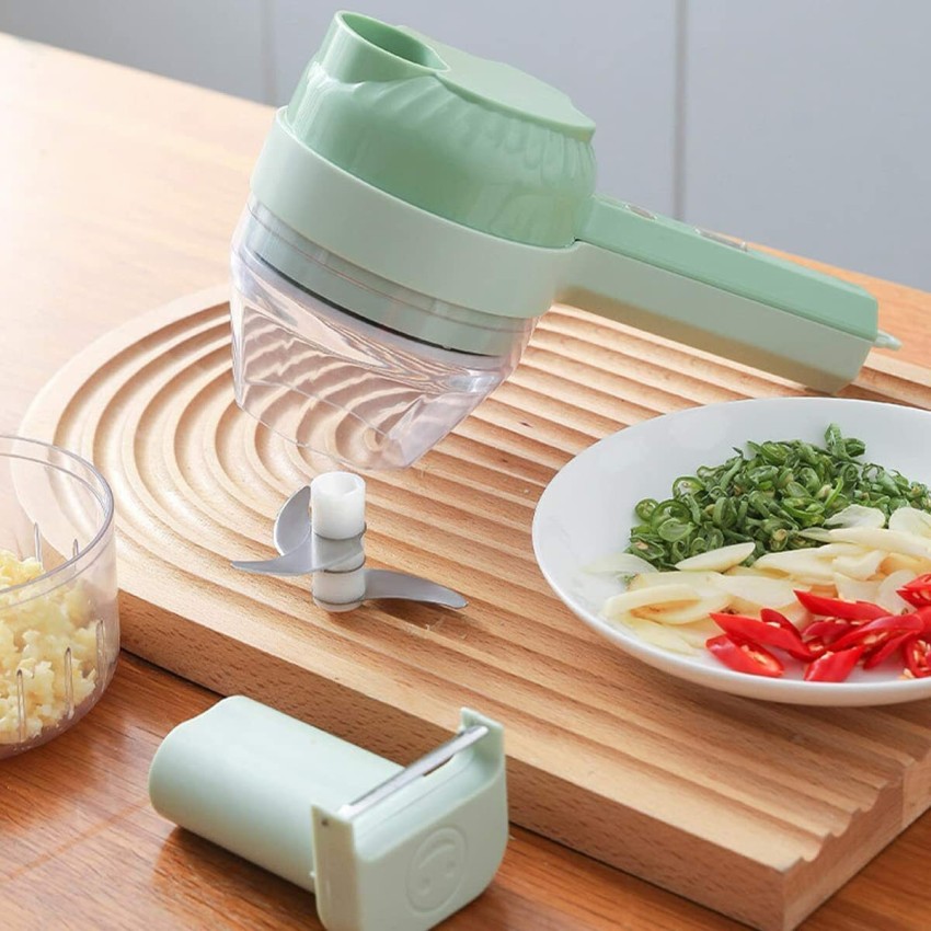 InstaCuppa 4 In 1 Multi-Purpose Mini Electric Chopper with Slicer