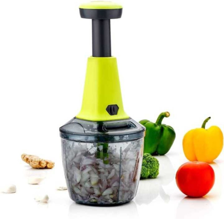 Manual Food Chopper, Compact & Powerful Hand-Held Vegetable Chopper/Blender  to Chop Fruits, Vegetables, Herbs, Onions, Garlics for Salsa, Salad