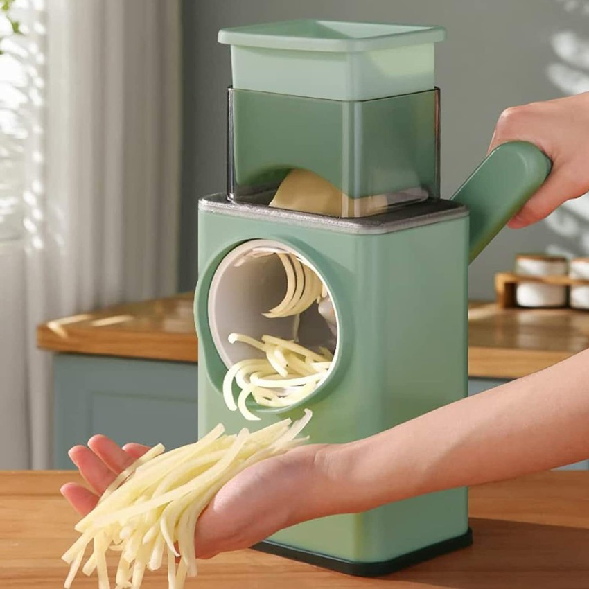 Multifunctional 3 In 1 Rotary Cheese Grater Vegetable Storm Slicer