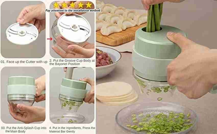 4 1 Electric Vegetable Chopper  Food Processor Vegetable Chopper