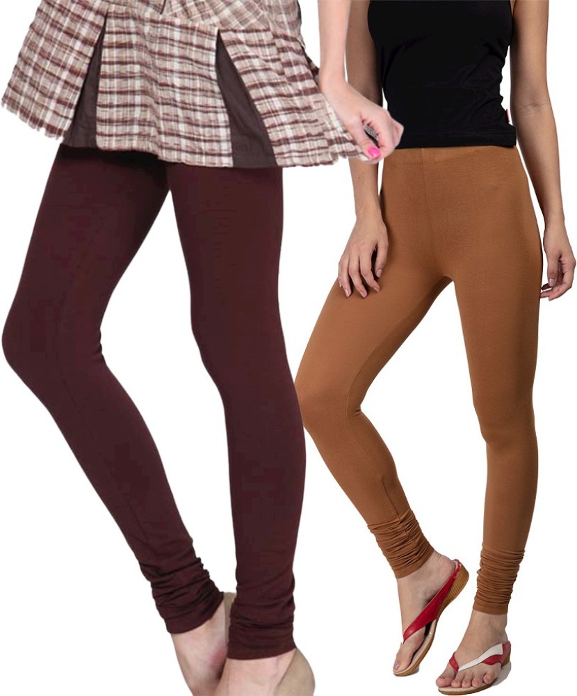 Brown Womens Leggings And Churidars - Buy Brown Womens Leggings And  Churidars Online at Best Prices In India